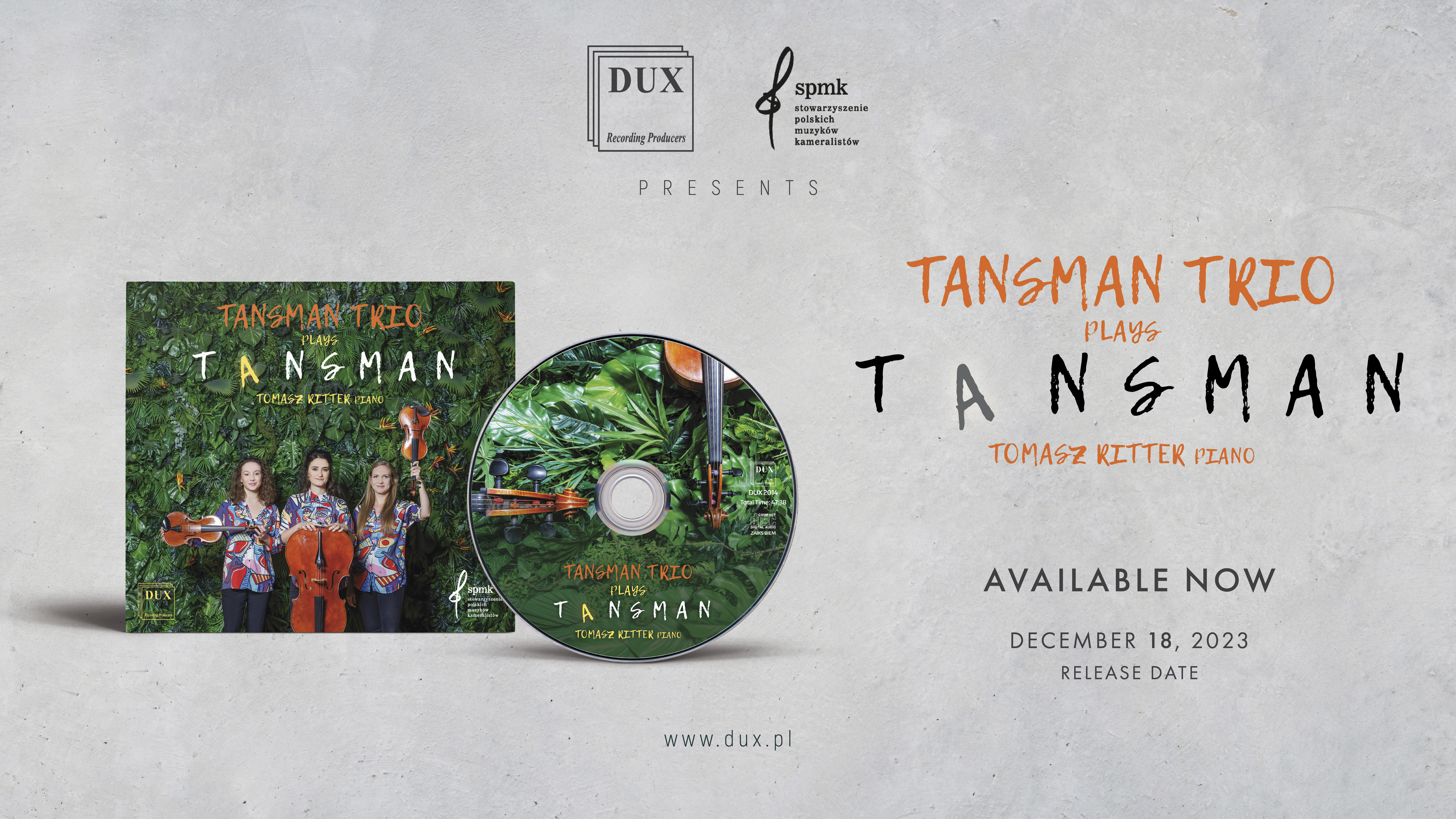 Debiutancka płyta Tansman Trio!